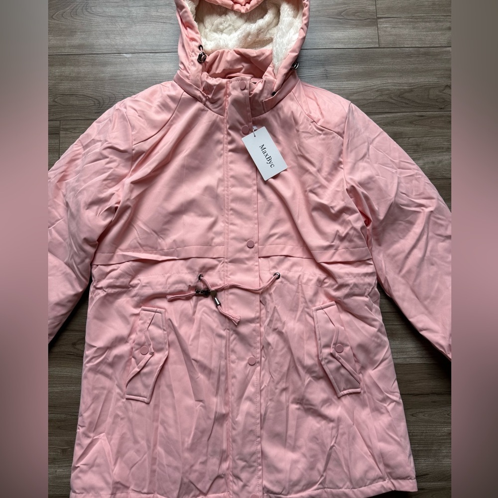 Women's Winter
Waterproof Warm Puffer Jacket
Parka Coat With Hood Pink Size XL - Picture 7 of 15